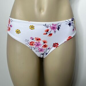 Beach Sissi large white floral bikini bottom
